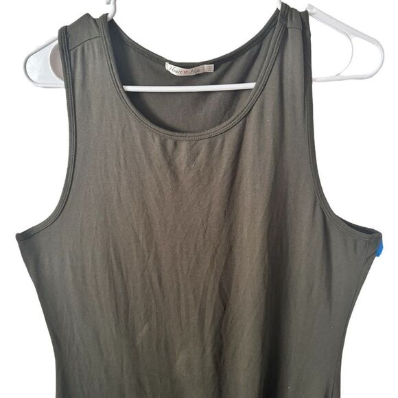 Heart Hips Forest Green Slip Maxi Dress - Picture 2 of 9